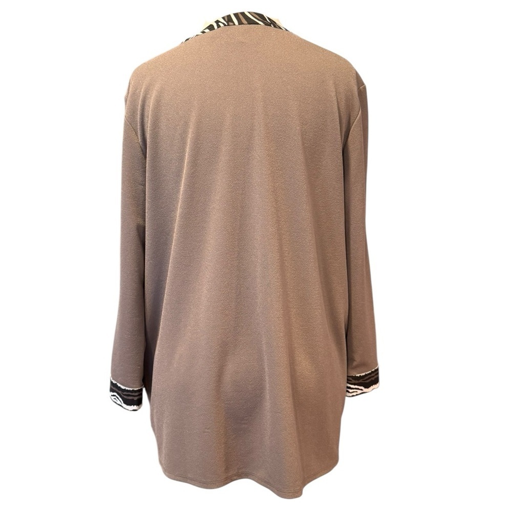 Bob Mackie Wearable Art Open Front Cardigan Size Large - Picture 3 of 9